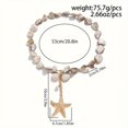 thumbnail image 4 of Ocean Storm Simia Y-shaped necklace, natural irregular shell and starry fish pendant, uncoated Bohemian fashionable sea shell necklace, suitable for daily wear and gift occasions, suitable for all sea, 4 of 5