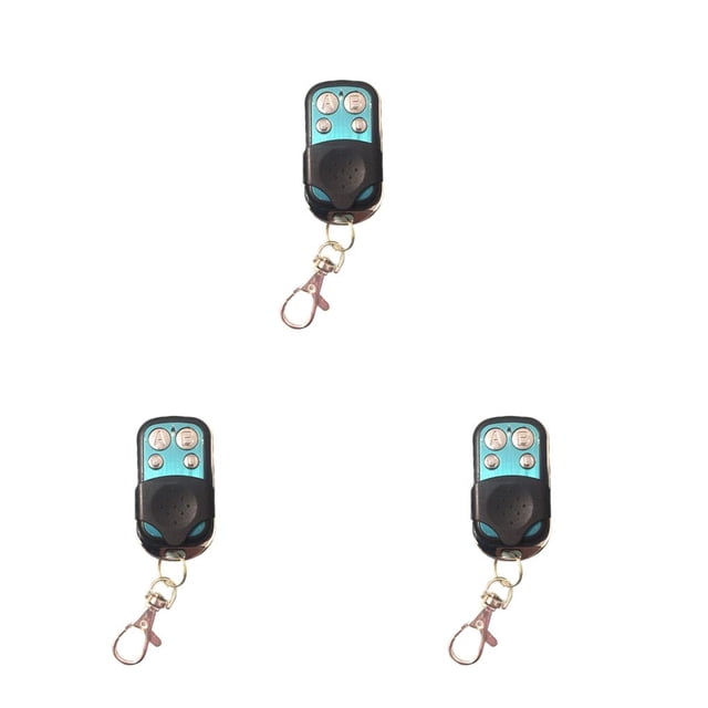 Tholdsy Remote Control Transmitters Copy Controller Key Opener RC Man-carried Channel RF 4 Access Garage Intelligent Home Negro plata 3piezas