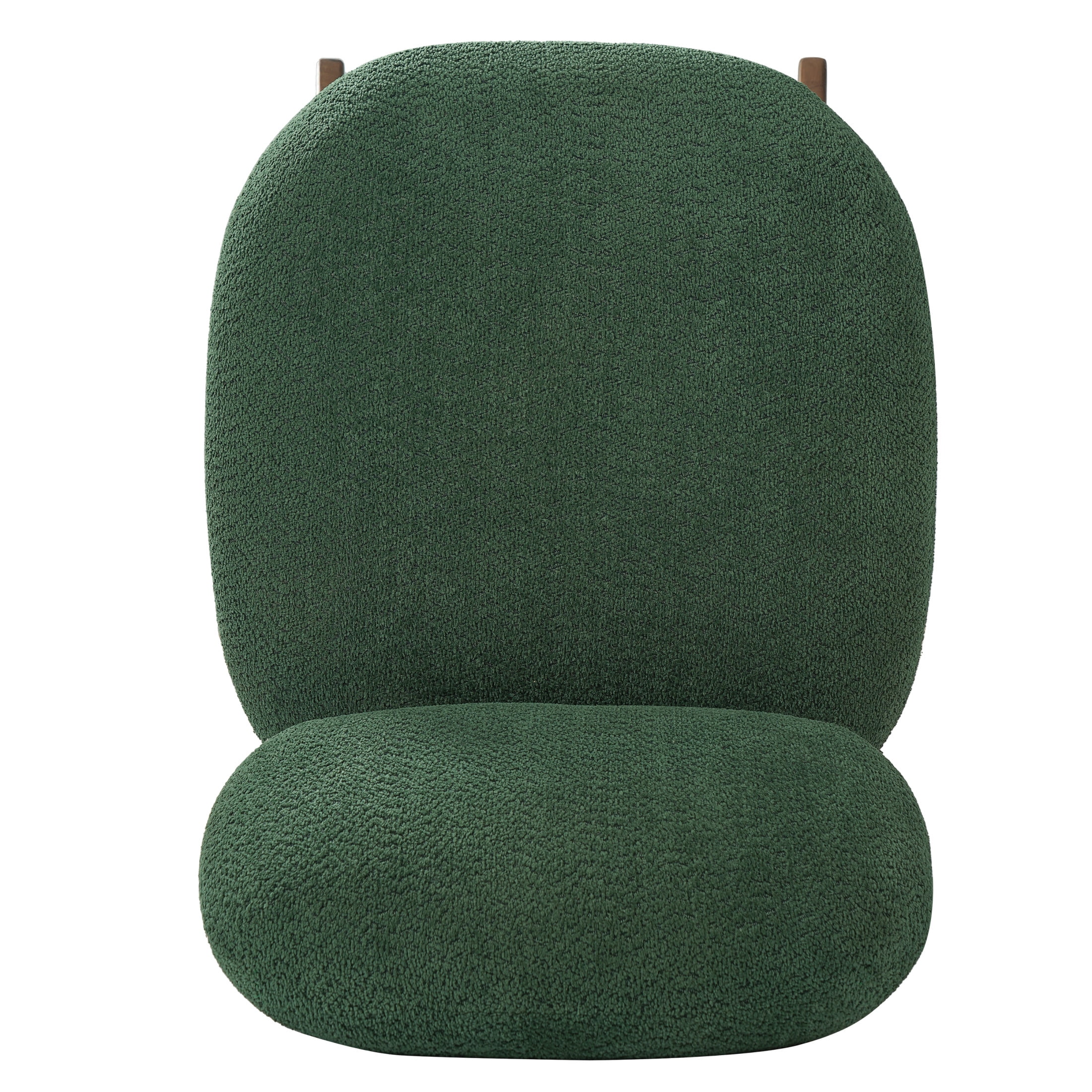 Christopher Knight Home Modern Boucle Upholstered Accent Side Chair with Solid Wood Frame, Olive Green