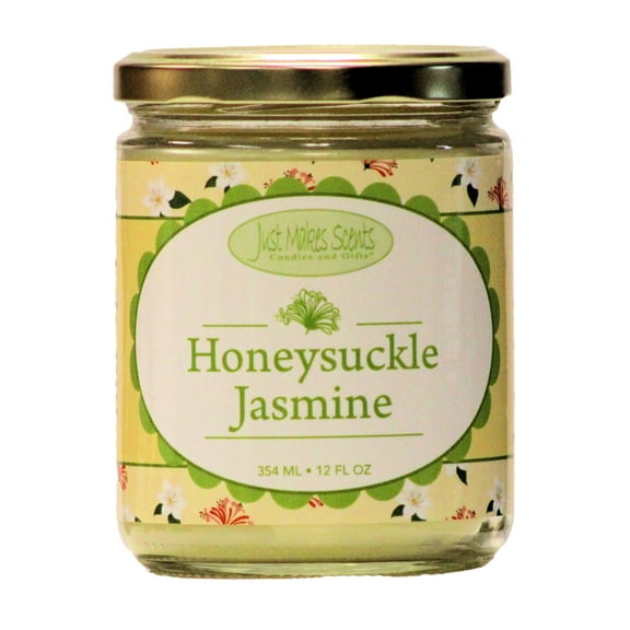 Honeysuckle Jasmine Salsa Jar Candle 12 oz -Just Makes Scents Candles & Gifts