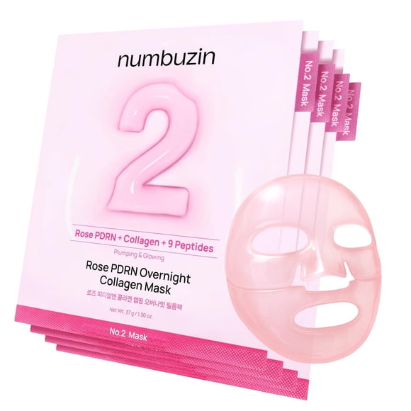 Mascarilla facial nocturna numbuzin No.2 Rose PDRN Colágeno 37 g