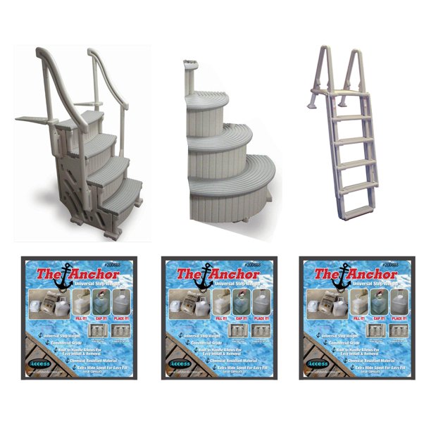 Confer Above Ground Pool Entry System Ladder + Addon + 8100X Ladder