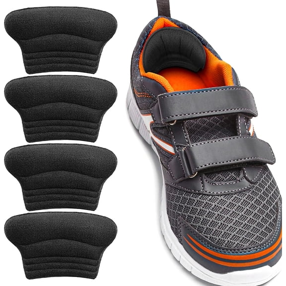 Kids Heel Grips 4 Pieces Self-Adhesive Heel Cushion Add Volume To Too Large Shoe Inserts Prevent Skin Rubbing And Blister Shoe Fit For Toddlers Girls And Boys Women
