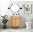thumbnail image 6 of 24 inch single bathroom vanity in natural wood, 6 of 8