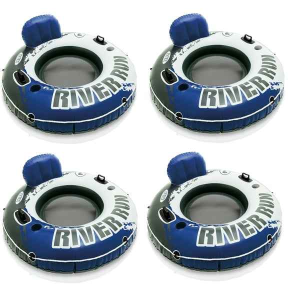 4 Intex River Run I Inflatable Water Tube Lake Floating Tubes 58825EP