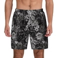 thumbnail image 3 of Uemuo Rose Flowers Pattern Mens Swim Trunks Quick Dry Board Shorts with Mesh Lining, Stretch Beach Shorts Quick Dry No-Chafing Board Shorts-Small, 3 of 9