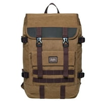 KAUKKO Casual Daypacks Multipurpose Backpacks, Outdoor Backpack, Travel Rucksack Khaki(Canvas)
