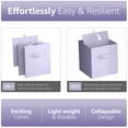 thumbnail image 3 of Sorbus Collapsible Cube Fabric Storage Bins (10" x 10"), 4 Pack, in Child & Nursery Pastel Colors, 3 of 6