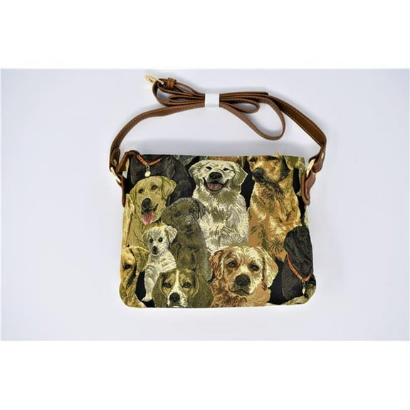 Tapestry Cross-Body Small Purse - Dog