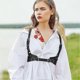 thumbnail image 5 of 2 Pcs Women Leather Waist Belt For Women Vest Leather Belt Adjustable Body Waist Belt For Parties Dating Rave, 5 of 5