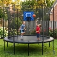 thumbnail image 1 of Outdor Kids Trampoline With Basketball Outdoor Play For Children Jumping Sports Activity, 1 of 3