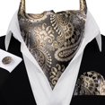 thumbnail image 3 of Set de Ascot y Pañuelo Barry.Wang Champagne Gris de Seda 126 cm, 3 of 7