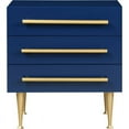 thumbnail image 3 of Meridian Furniture Marisol Contemporary Metal Nightstand in Rich Navy Finish, 3 of 9
