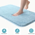 thumbnail image 3 of Alfombra de baño Espesar Alfombras de baño antideslizantes peludas con microfibra suave absorbente de agua para baño Ducha Bañera Dormitorio, Alfombra de baño lavable a máquina para baño BANYUO Hogar, 3 of 6