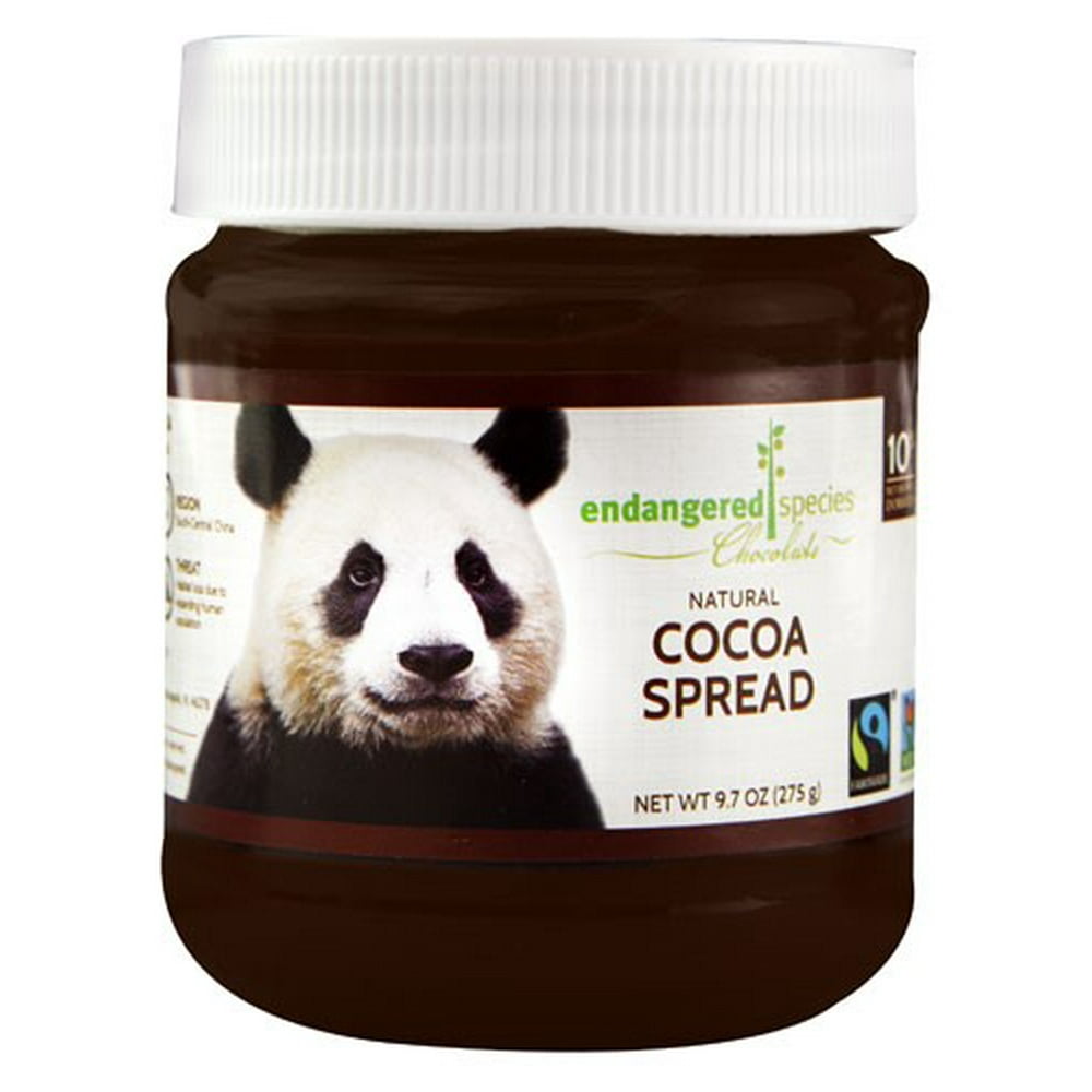 Endangered Species Chocolate Natural Cocoa Spread, 9.7 Oz