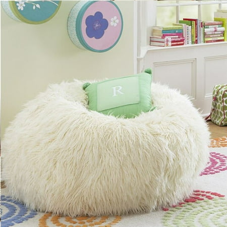 faux fur fluffy bean bag cover sofa chairs seat living room furniture