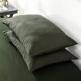 thumbnail image 5 of Army Green Queen Pillowcase Set of 2 Brushed Microfiber Solid Pillowcase Cozy Soft with Envelope Closure,20x30 Inch, 5 of 6
