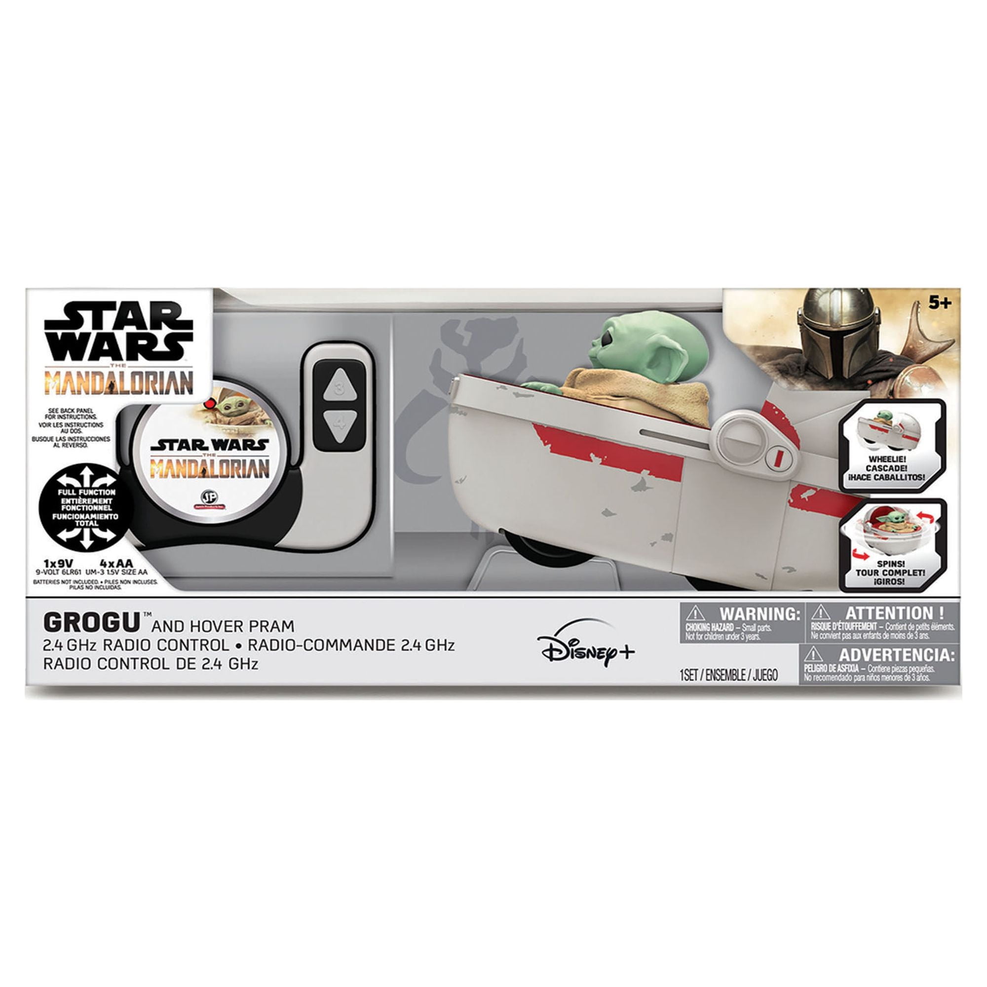 Star Wars Grogu and Hover Pram Toy 6-inch-Scale The Mandalorian Action  Figure, Toys for Kids Ages 4 and Up