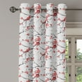 thumbnail image 2 of Ambesonne Flower Grommet Curtain, Windy April Weather, 50" x 72", Coral Black, 2 of 6