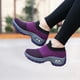 thumbnail image 5 of Zapatillas deportivas moradas de tejido moderno para mujer, transpirables, sin cordones, informales, para actividades al aire libre, talla 36, 5 of 7