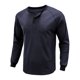 thumbnail image 4 of Blusa para hombre Henley Camisetas Manga larga Verano Tops Hombres Jersey acanalado Ropa diaria Camiseta básica, 4 of 5