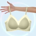 thumbnail image 5 of Zpanxa Womens Bras Wireless Seamless Push-up Padded Full Coverage with Adjustable Straps Breathable Everyday T-Shirt Bra Green 36BC, 5 of 7