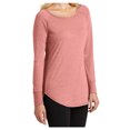 thumbnail image 4 of Yellow Rooster Women’s Perfect Tri Long Sleeve Tunic T-Shirts Blush Frost Black S, 4 of 6