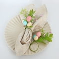 thumbnail image 4 of Return Pallets! Easter Napkin Rings Farmhouse Easter Eggs Napkin Ring Buckle Holders with Green Leaf for Spring, Holidays, Table Decor, Family Dinner, Weddings, Party(Easter Eggs), 4 of 8