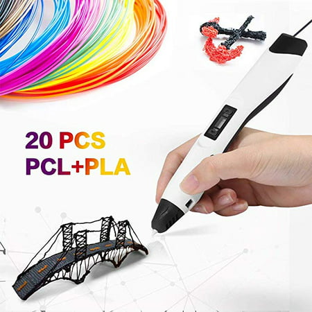 3D Printing Pen Professional for Drawing, Model Printing & Art Design - Art Pen/Crafting Pen with LCD Screen - 3D Craft Pen for Hobbyists, Crafters & Artists (Best White Ink Tattoo Artists)