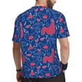 thumbnail image 2 of Wukai Chicken and Rooster Print Men's Short-Sleeved Mesh T-Shirt,Quick-Dry Short Sleeve Workout T-Shirt-6X-Large, 2 of 8