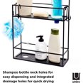 thumbnail image 4 of Cubiko Metal Shower Caddy - Over the  Hanging Organizer with Drainage Holes for Bathroom, 4 of 6
