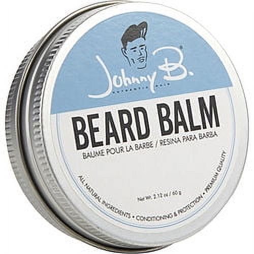 Johnny B Professional Hydrating Beard Balm, Citrus Scent, All Natural, 2.12 oz.