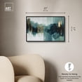 thumbnail image 4 of Teal Fog III Canvas Print Green Wall Art by Art Remedy, Black Frame, 24 x 16, 4 of 5