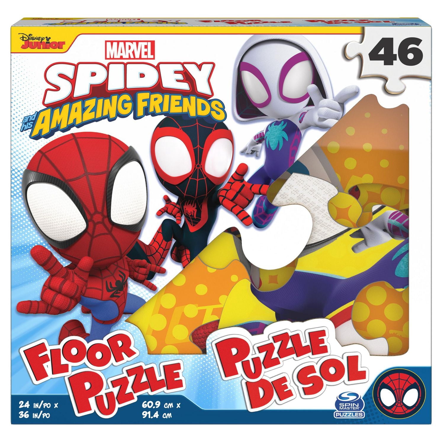 Spidey and His Amazing Friends, Puzzle de sol de 47 pièces