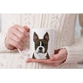 thumbnail image 7 of WIRESTER 11 Oz Ceramic Tea Cup Coffee Mug, Boston Terrier Brindle Dog, 7 of 7