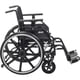 thumbnail image 5 of Silla de ruedas Drive Medical Viper Plus GT con reposabrazos universales, reposapiés abatibles, asiento de 40,6 cm, armazón verde oscuro y tapizado negro., 5 of 5