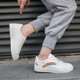 thumbnail image 1 of Zapatos vulcanizados transpirables bordados a la moda de primavera, zapatillas de deporte para mujer, zapatos de plataforma de cuero, zapatos informales con cordones para mujer, White35 Gao Jinjia LED, 1 of 2