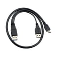 thumbnail image 4 of Chenyang CY USB2.0 Dual Two A type Male to Mini 5-Pin Male Y Cable for Hard Disk Drive Case Cable, 4 of 7