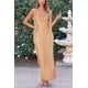 thumbnail image 4 of Vestido PRETTYGARDEN 2025 Verano Maxi Sin Mangas con Volantes M, 4 of 8