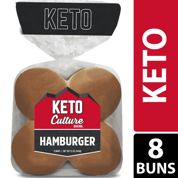 Keto Culture Hamburger Buns, 8 count
