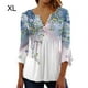 thumbnail image 2 of Minnieouse Tops de manga 3/4, camiseta oscilante, túnica de verano, atractiva, elegante, transpirable, multicolor, para mujer, playa a la moda Prendas para la parte del cuerpo Azul SG, 2 of 5