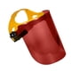 thumbnail image 4 of Máscara protectora facial, protector facial resistente a impactos, protector de cabeza ajustable, multiusos para trabajos de soldadura, deshierbe y Marrón, 4 of 8