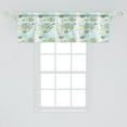 thumbnail image 2 of Ambesonne Summer Valance Pack of 2, Chamomiles Wild Flower, 54"X18", Pale Green Dark Green, 2 of 4