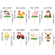 thumbnail image 5 of Tarjeta de inserción de pastel de vaca con dibujos de animales de granja, molino de viento, decoración para fiesta de cumpleaños, 5 of 5