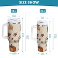 thumbnail image 6 of Yayeee 30oz Stainless Steel Tumbler with Straw and Handle Double-Wall Insulated Travel Water Bottle, Fall Pumpkin Pattern, 6 of 8
