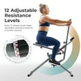thumbnail image 5 of Sunny & Health Fitness Row-N-Ride Pro Squat Assist Trainer with Free SunnyFit App via Bluetooth, SF-A023053, 5 of 7
