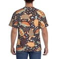 thumbnail image 3 of Bixox Men's Turtles and Sea Plants Printed Short Sleeve Skinny Athletic T-Shirt, 3 of 6