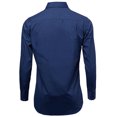thumbnail image 3 of Men's Classic Fit Long Sleeve Wrinkle Resistant Button Down Premium Dress Shirt (Royal Blue,2XL), 3 of 4