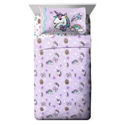 Jojo Siwa Sparkle Shine Kids 4-Piece Full Sheet Set, Microfiber, Pink, Nickelodeon
