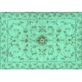 thumbnail image 1 of Ahgly Company Machine Washable Indoor Rectangle Persian Turquoise Blue Traditional Area Rugs, 5' x 8', 1 of 4